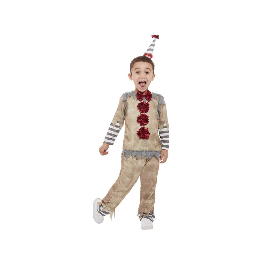 Toddlers Toddler Vintage Clown Fancy Dress Costume (Age 1-2)