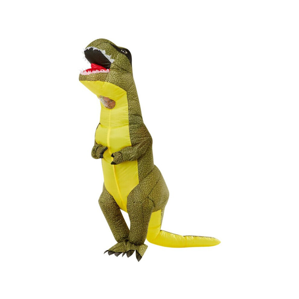 Smiffy's Mens Inflatable T-Rex Fancy Dress Costume (One Size) Multicoloured