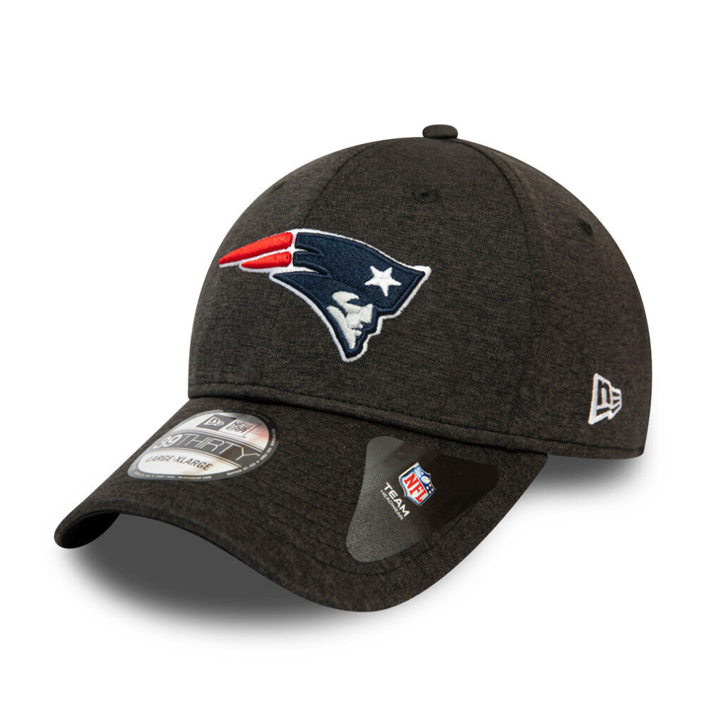 (M/L) New Era Black Base Team Pop 39Thirty Cap ~ New England Patriots