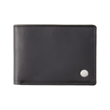 Quiksilver Trifold Leather Wallet ~ Mack 2 black