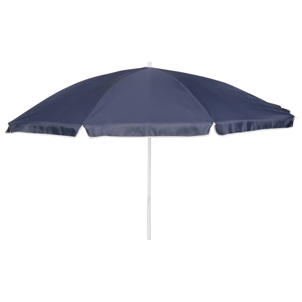 Bo-Camp Parasol 165cm Blue Garden Beach Sun Shade Protection Patio Umbrella