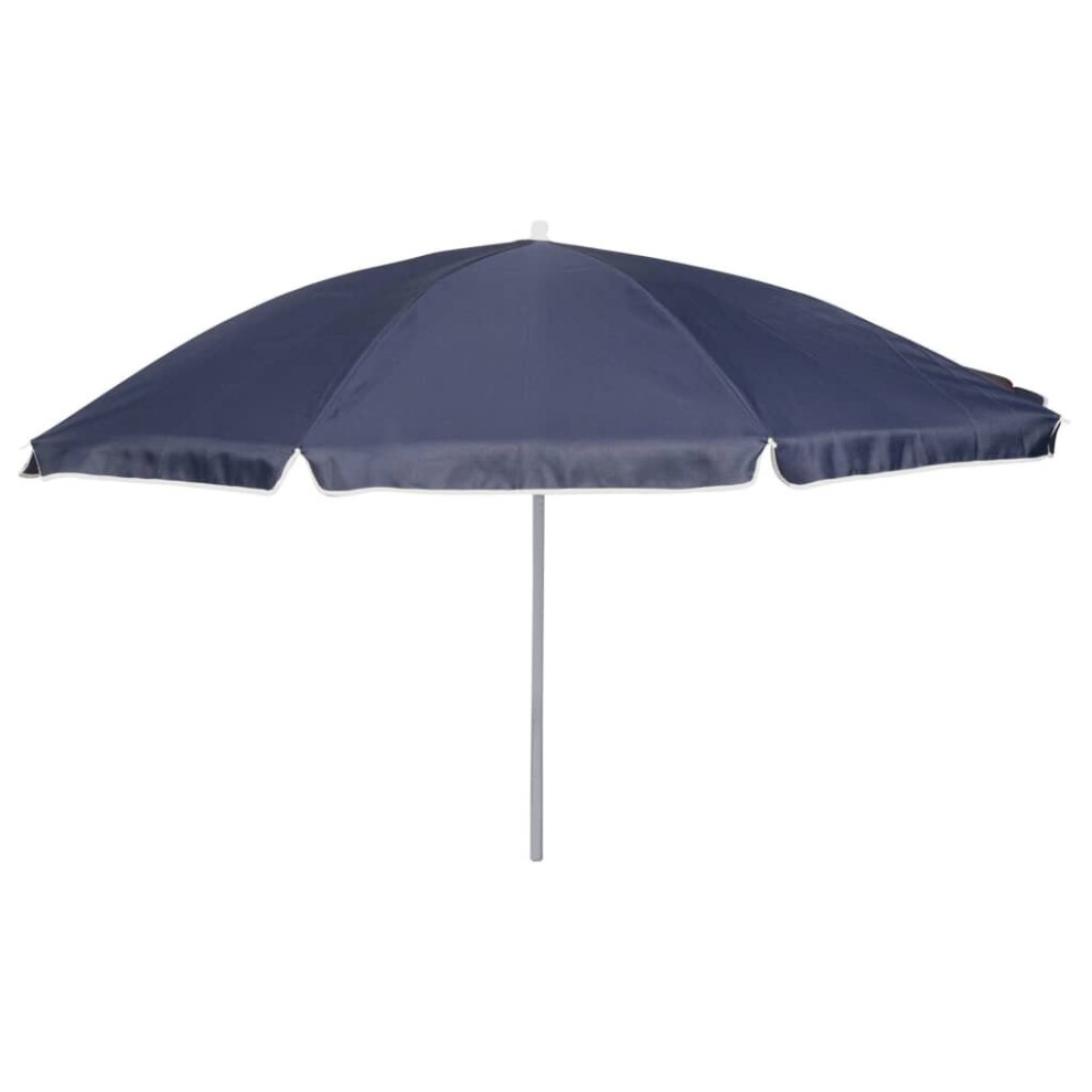 Bo-Camp Parasol 200cm Blue Garden Beach Sun Shade Protection Patio Umbrella