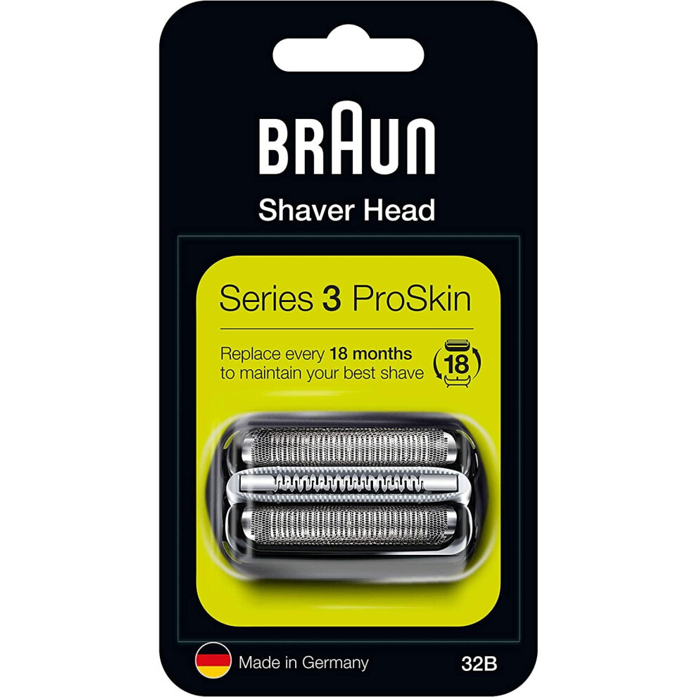 Braun 32B Black Key Part Replacement Foil & Cutter Cassette Series 3