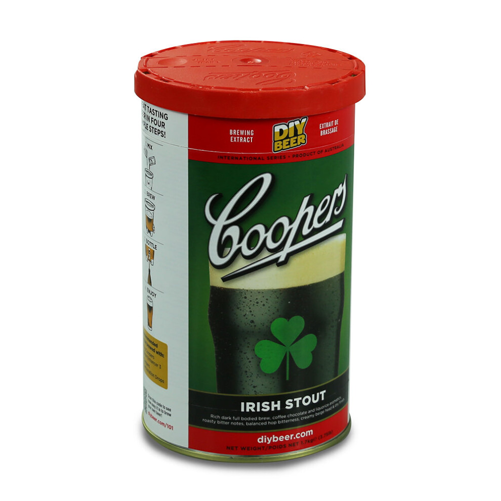 Coopers 40 Pint Beer Kit - Premium Irish Stout Dark