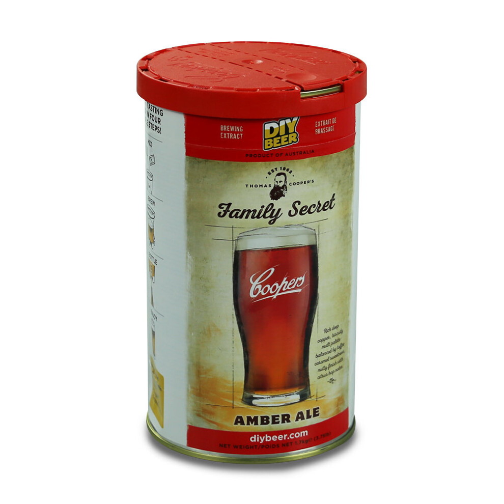 Coopers 40 Pint Beer Kit - Family's Secret Ale Amber