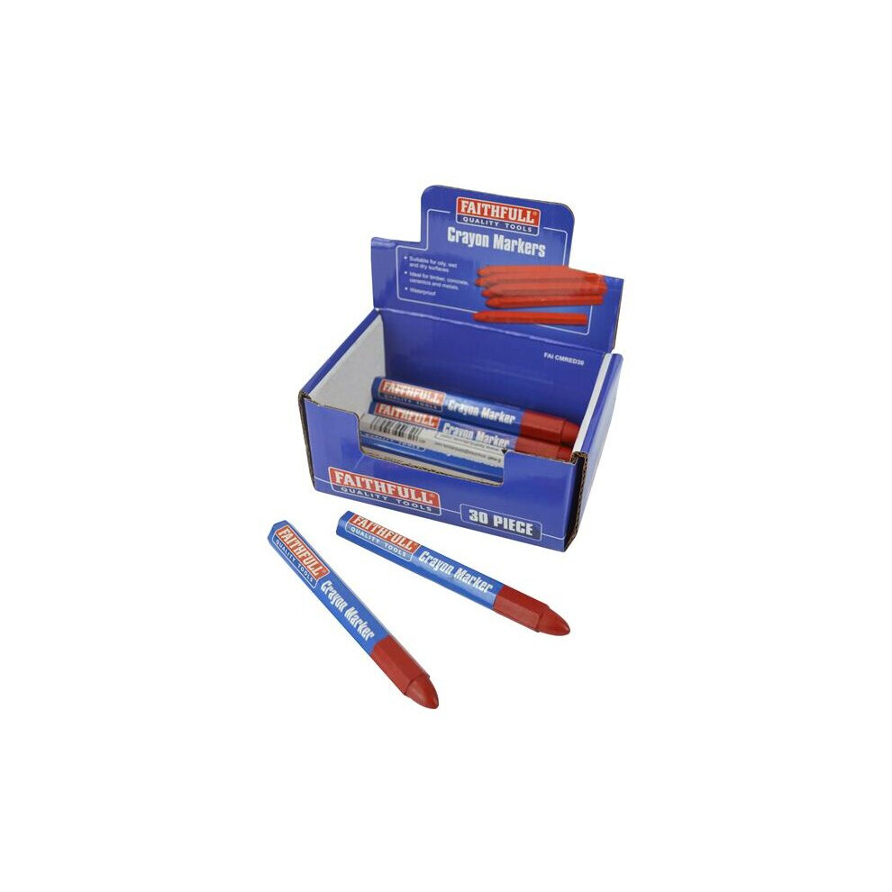 Faithfull Crayon Marker Red (Cdu Of 30)