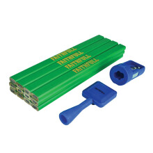 Faithfull Carpenter's Pencil Kit Green / Hard (Pack 12)