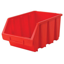 Faithfull Interlocking Storage Bin Size 3 Red 170 x 240 x 126mm FAITBBIN3