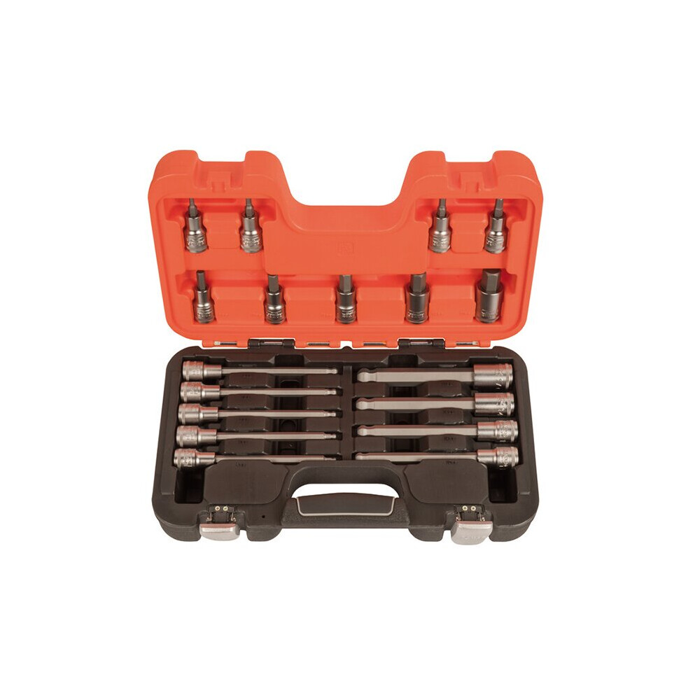Bahco S18HEX 1/2in Drive Socket Set of 18 Metric