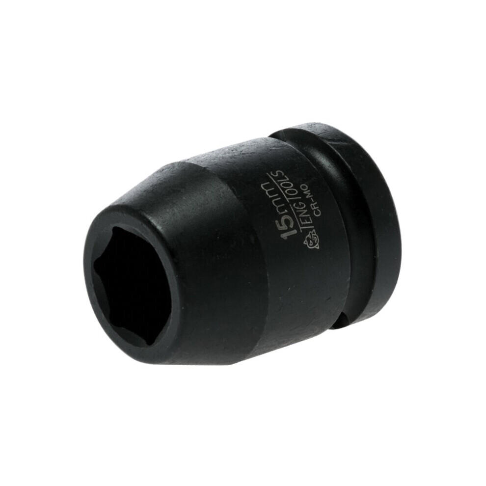 Teng Impact Socket Hexagon 6 Point 1/2In Drive 15Mm 5020385126527