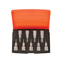Bahco S9TORX Juego de dados métricos con cuadro de 1/2 pulg. 9