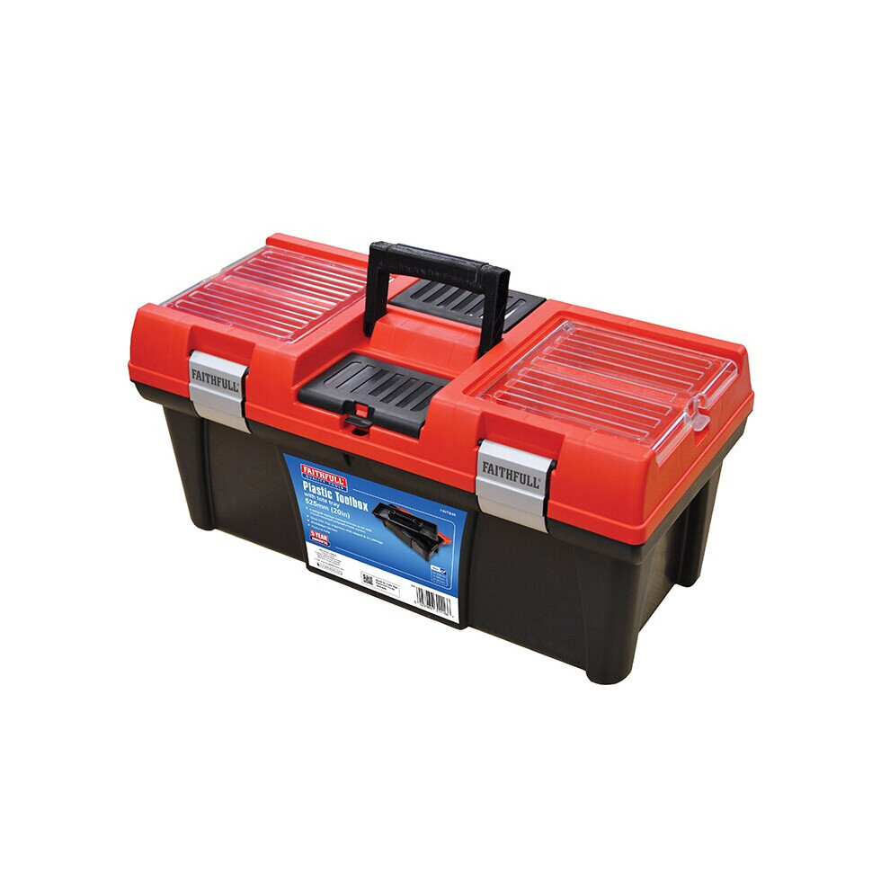 Faithfull Organiser Lid Toolbox 51cm (20in) FAITB20