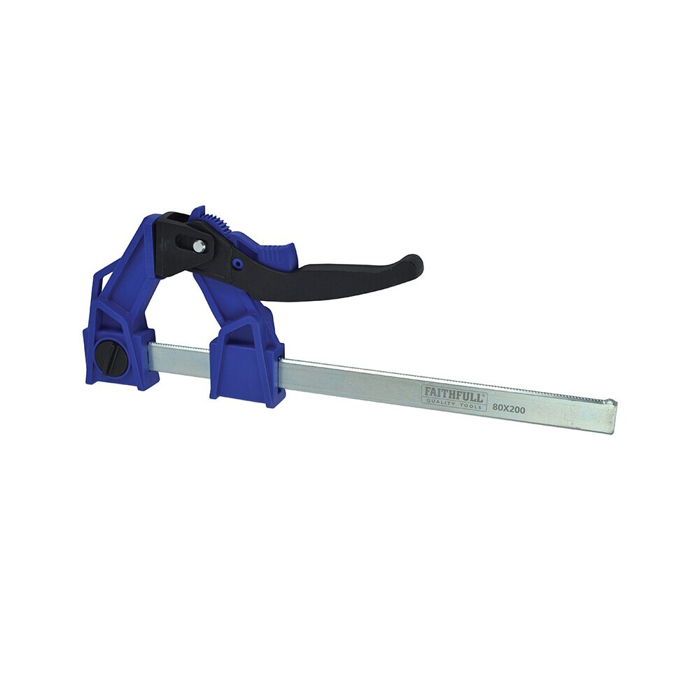 Faithfull Heavy-Duty Lever Clamp Capacity 200mm