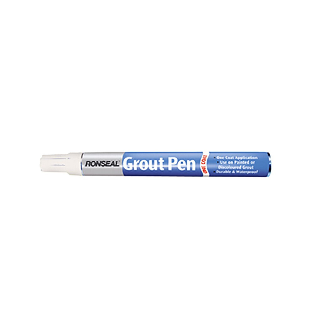 Ronseal One Coat Grout Pen Brilliant White 15ml RSLGPBWH15
