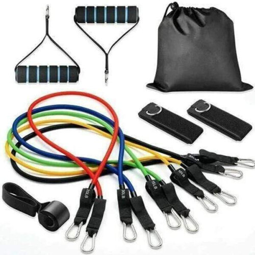11pc Ultimate Resistance Bands Set - 100lbs