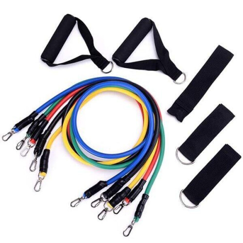 11pc Ultimate Resistance Bands Set - 100lbs 1