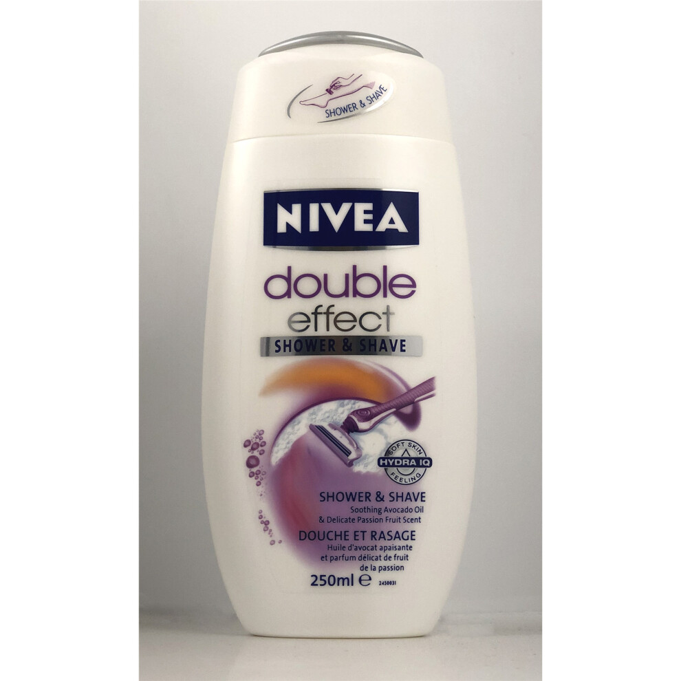 Nivea Shower & Shave Double Effect 250ml (6 Pack)