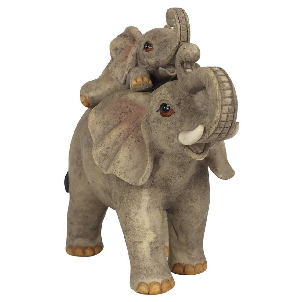 Elephant Adventure Mother & Baby Ornament Time For An Adventure