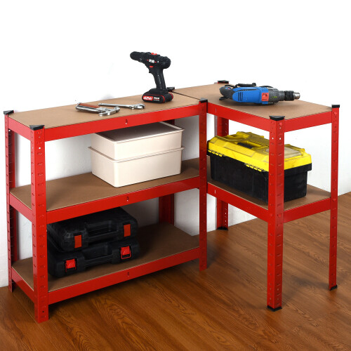 Direct Online Houseware (Red) 5 Tier Heavy Duty Boltless Metal Shelving 1
