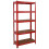 Direct Online Houseware (Red) 5 Tier Heavy Duty Boltless Metal Shelving 3