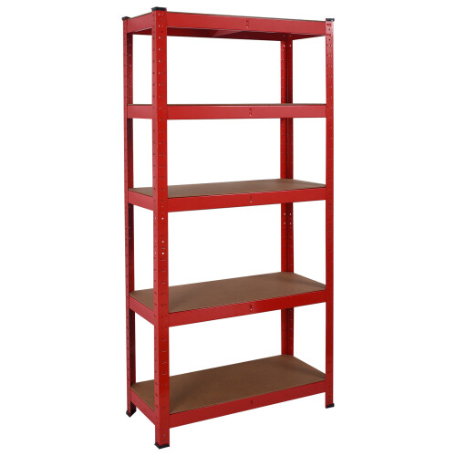 Direct Online Houseware (Red) 5 Tier Heavy Duty Boltless Metal Shelving 2