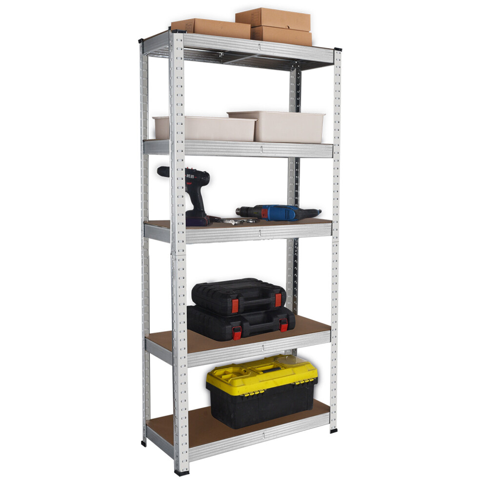 (Galvanized) 5 Tier Heavy Duty Boltless Metal Shelving