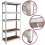 Direct Online Houseware (Galvanized) 5 Tier Heavy Duty Boltless Metal Shelving 4