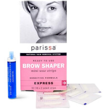Parissa Eyebrow Wax Strips (32 Strips) - Hair Removal for Women Waxing Strips Kit