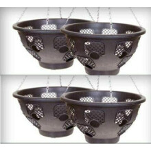 (set of 4) Easy Fill Hanging Basket 15 Inch hanging planters
