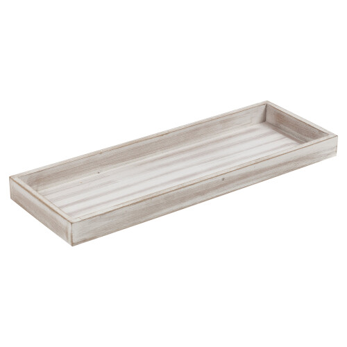 Grey Candle Holder | Wooden Candle Tray