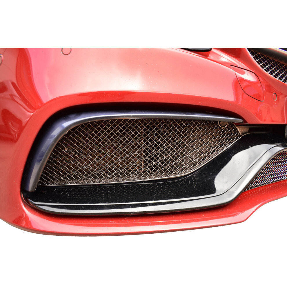(Silver) Mercedes Amg C63 (W205) - Outer Grille Set (2016 - 2018) Silver 5060468074376