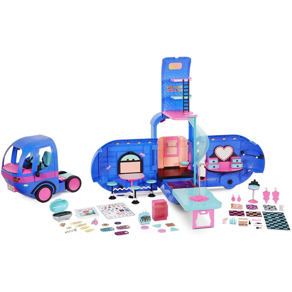 L.O.L. Surprise! 569459 L.O.L O.M.G. 4-in-1 Glamper Fashion Camper with 55+