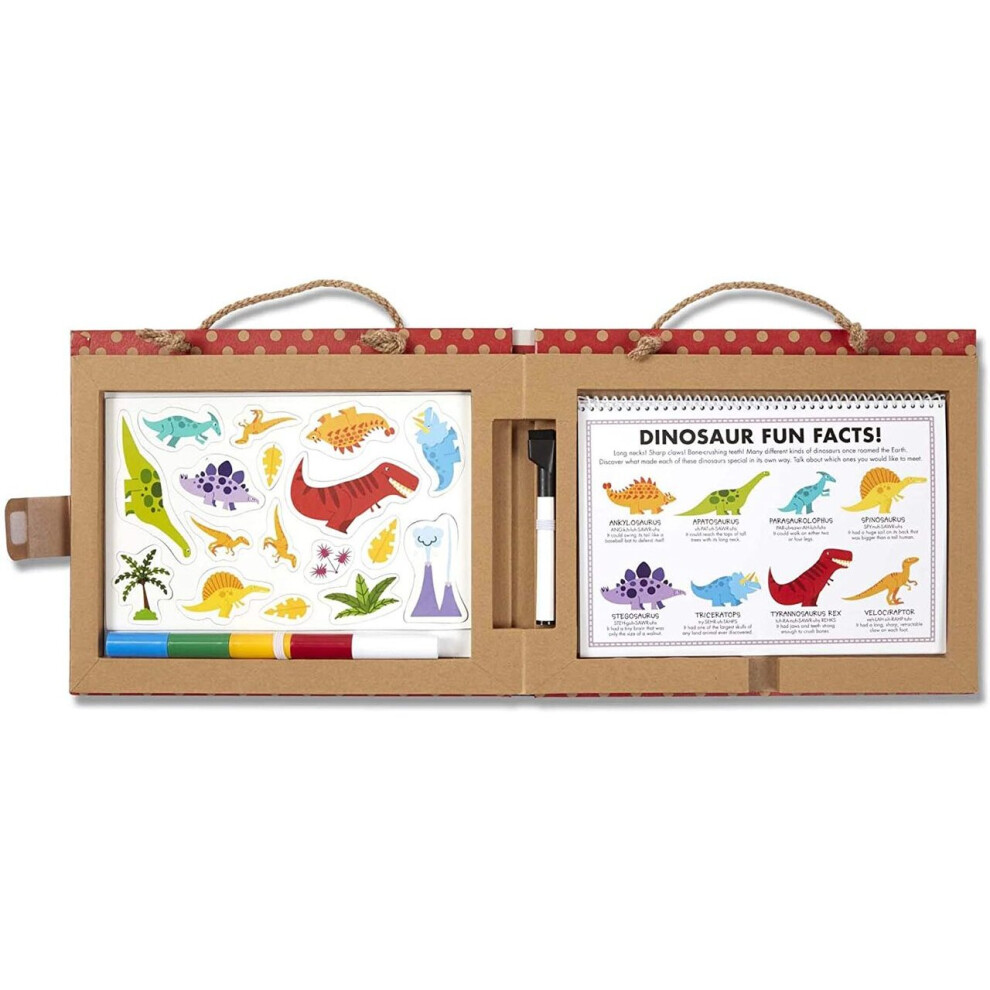 Melissa & Doug Reusable Drawing And Magnet Kit - Dinosaurs 41321