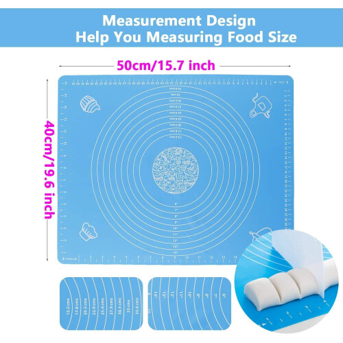 Silicone Baking Mat with Measurements - 40 X 50cm