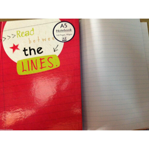 A5 Hard Case Notebook Notepad 80GSM 160 Ruled Pages 1