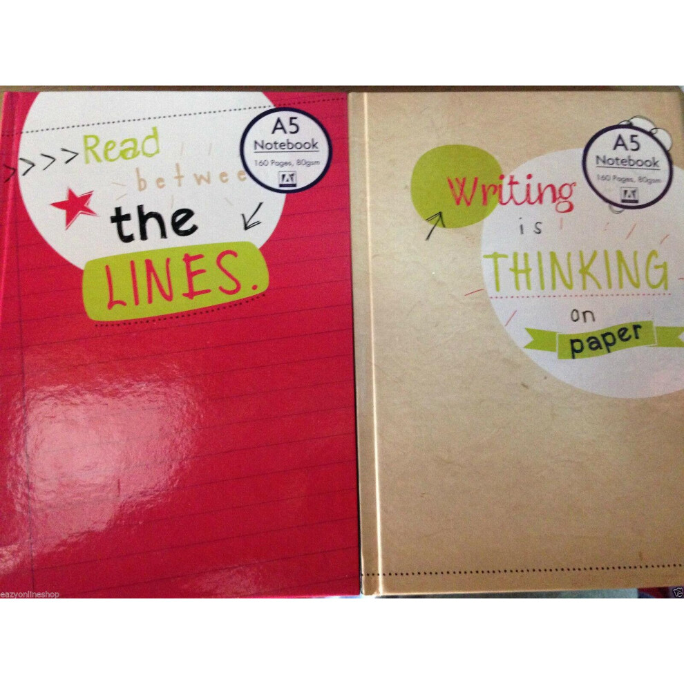 Mantraraj A5 Hard Case Notebook Notepad 80Gsm 160 Ruled Pages