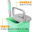 SPLASH FREE GREEN FLAT HEAD MICROFIBRE MOP BUCKET WITH HANDLE 360° ROTATE HEAD 10