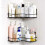 Corner Shower Shelf Holder Bathroom Kitchen Storage Rack Black Punch-Free 8