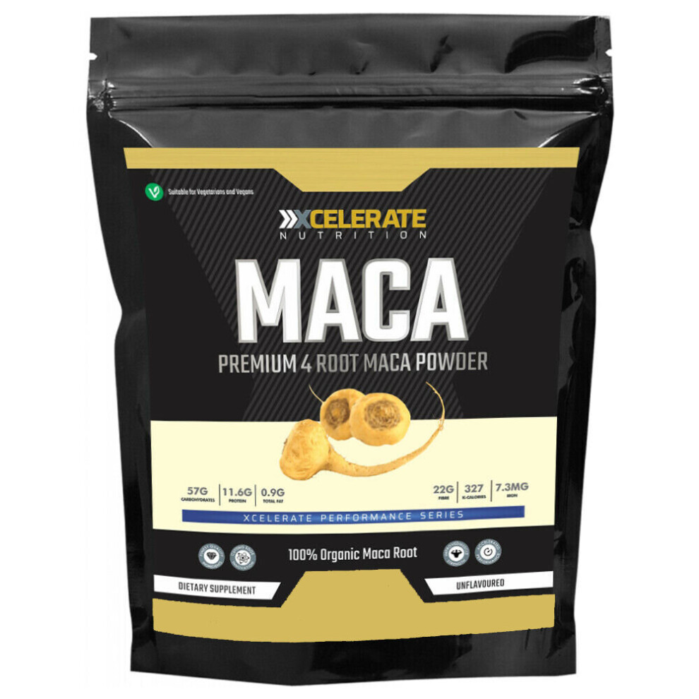 Xcelerate Nutrition 100% Organic Maca Root Powder 500G Unflavoured