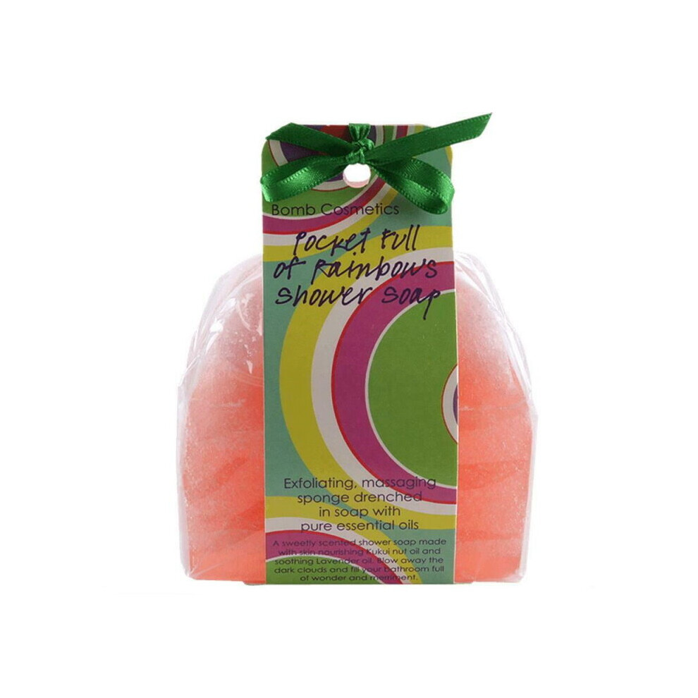Bomb Cosmetics Pocket Full of Rainbows Soap Sponge Scented Body Wash