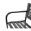 VidaXL vidaXL Gartenbank 118 cm Stahl Schwarz 3