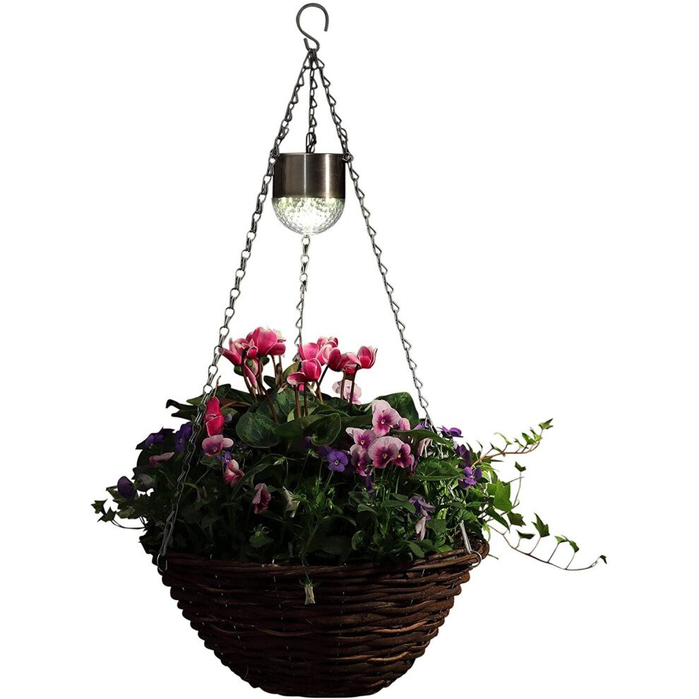 Noma Solar Hanging Basket Lights, Set of 2