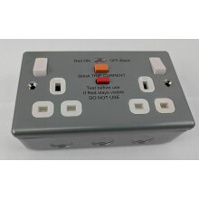 British General MC522RCD-01 Safety RCD 2 Gang 13 AMP Switched Socket