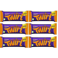 6 x Cadbury Twirl Orange Limited Edition Chocolate Bars