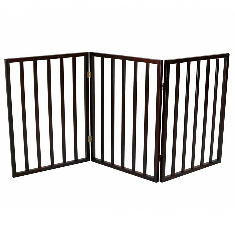 Oypla Folding Wooden Pet Gate | Wooden Stair Gate