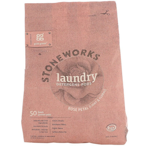 Stoneworks Laundry Dectegent Pods - Rose - Cas de 6 - 50 comptes (D0102HXW5E6.)