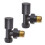 Matt Black Modern Angled Rad Valves 1