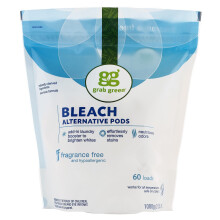 Grab Green, Bleach Alternative Pods, Fragrance Free, 60 Loads, 1080g