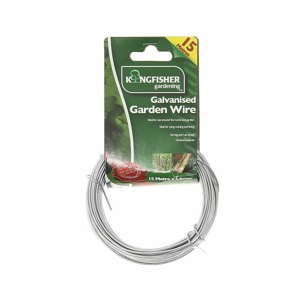 Heavy Duty Galvanised Garden Wire For Plants Fencing Trellis Wire 1.6Mm 15M