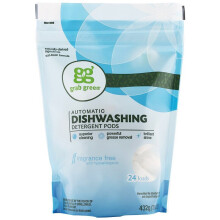Grab Green, Automatisk Diskvask Detergent Pods, Parfume Fri, 24 Last, 15,2 oz (432 g)